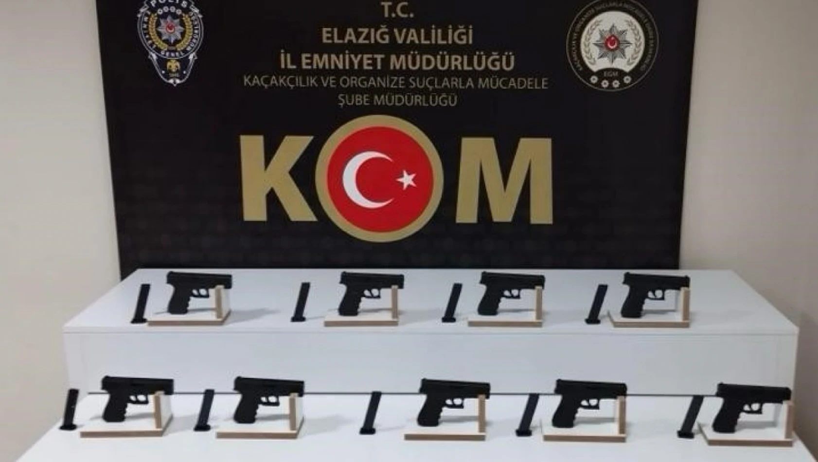 Elazığ'da 9 adet ruhsatsız tabanca ele geçirildi: 1 tutuklama