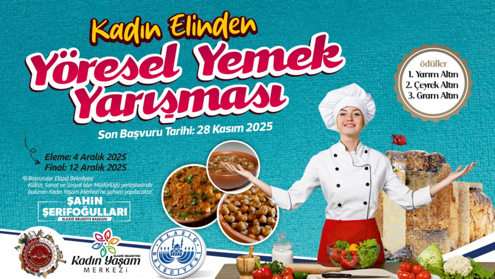 Elazığlı Kadınlar Yöresel Lezzetlerle Yarışacak: Başvurularda Son Gün 28 Kasım