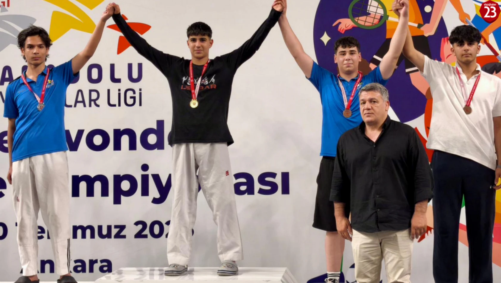 Elazığlı Taekwondocular Türkiye Üçüncüsü Oldu