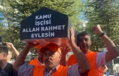 Elazığ'da Kamu İşçileri AK Parti İl Binası Önünde Eylem Yaptı