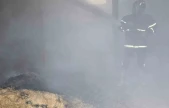 Elazığ'da samanlık yangını