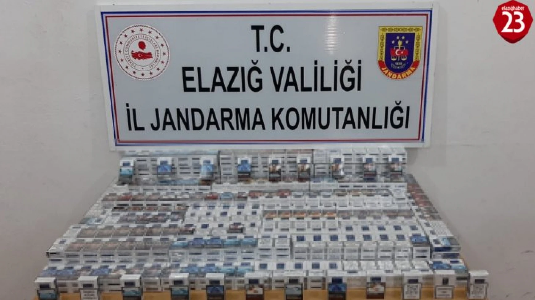 Elazığ'da Jandarma'dan Kaçak Sigara Operasyonu, 910 Paket Ele Geçirildi
