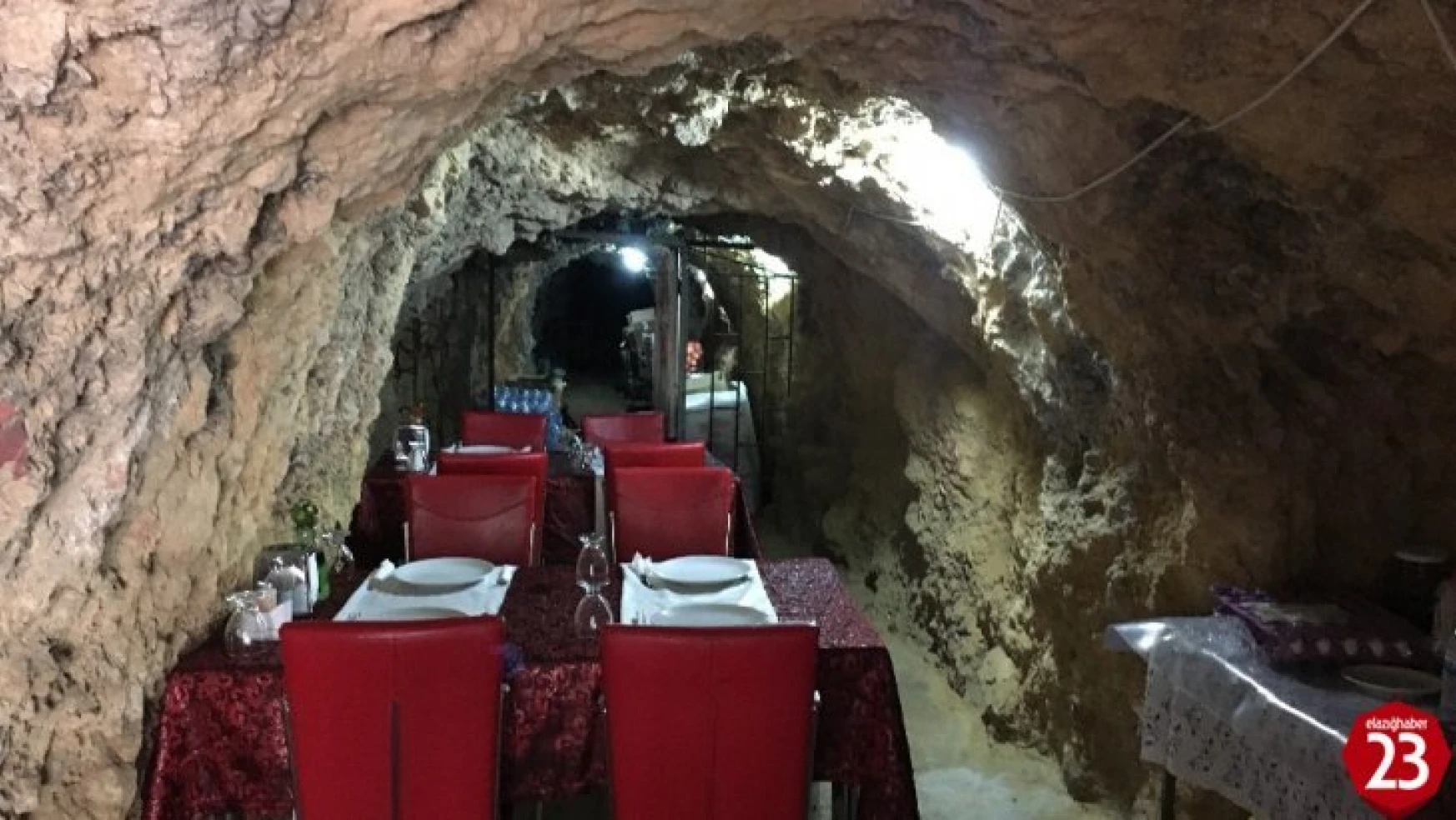 Keban'da 420 Metrelik Mağaradan Lokanta, Gelen Donuyor