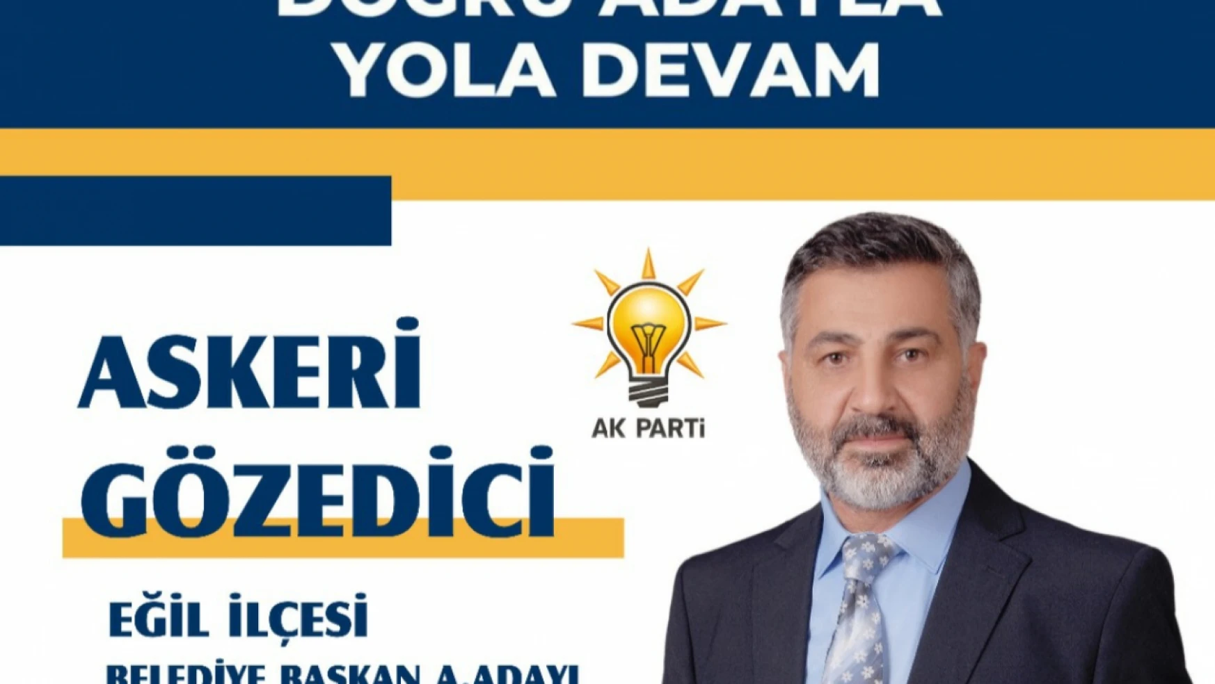 AK Parti Eğil Belediye Başkan Aday Adayı Gözedici, Vizyonunu ve Hedeflerini Açıkladı