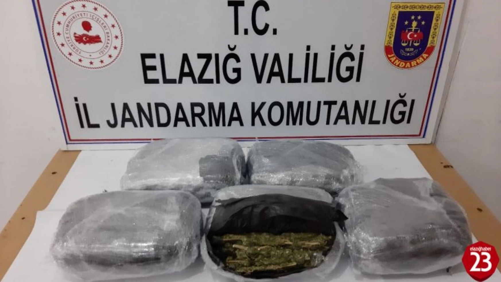 Ankara'ya gönderilen uyuşturucu Elazığ'da yakalandı