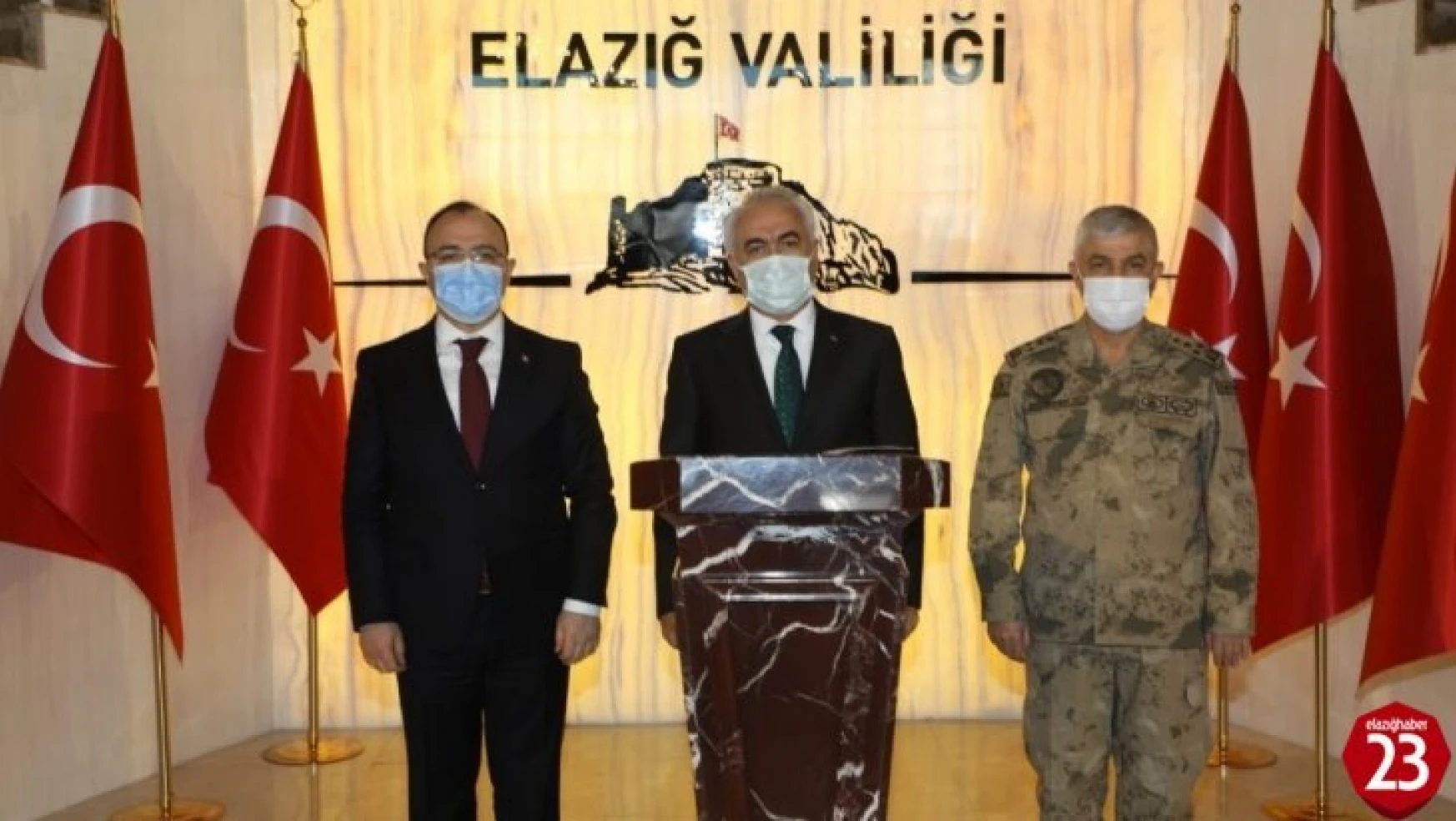 Bakan Yardımcısı Ersoy ve Jandarma Komutanı Çetin Elazığ'da