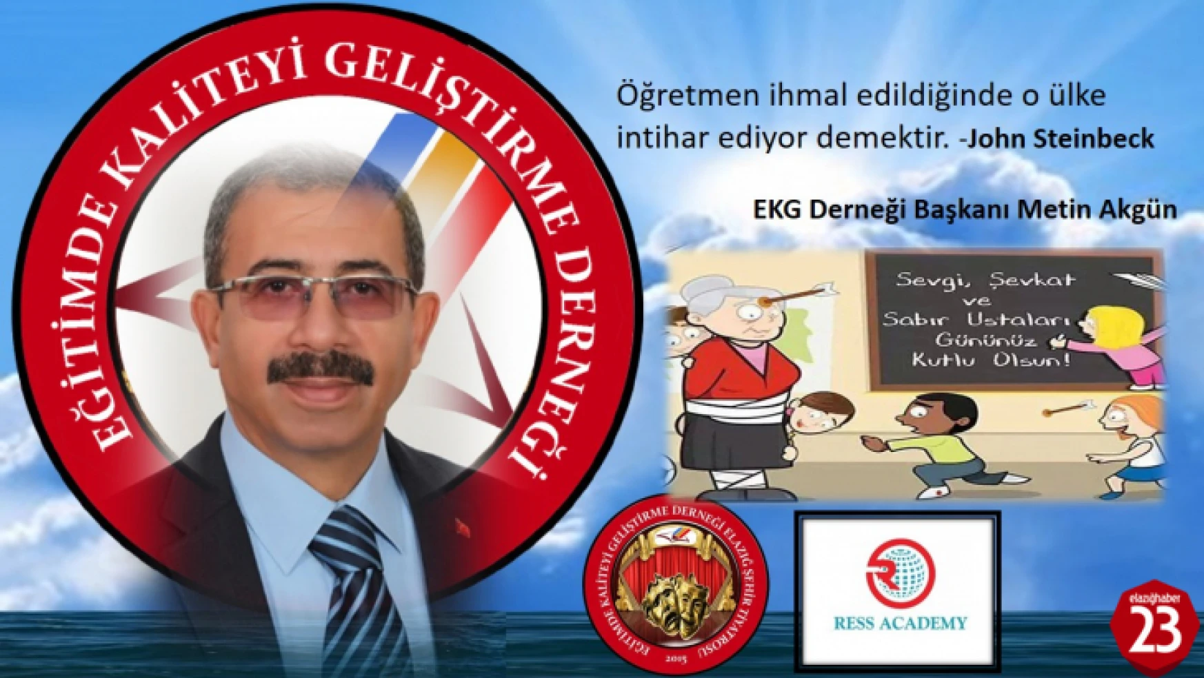 Başkan Akgün'den 24 Kasım Öğretmenler Günü Mesajı