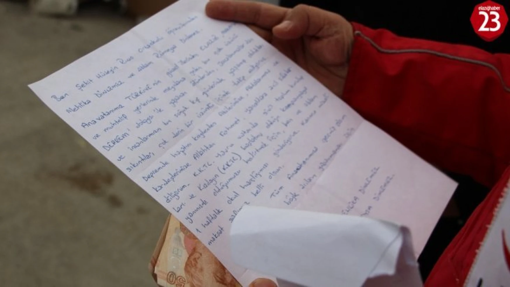 Deprem bölgesine 'Yavru Vatan'dan duygulandıran mektup