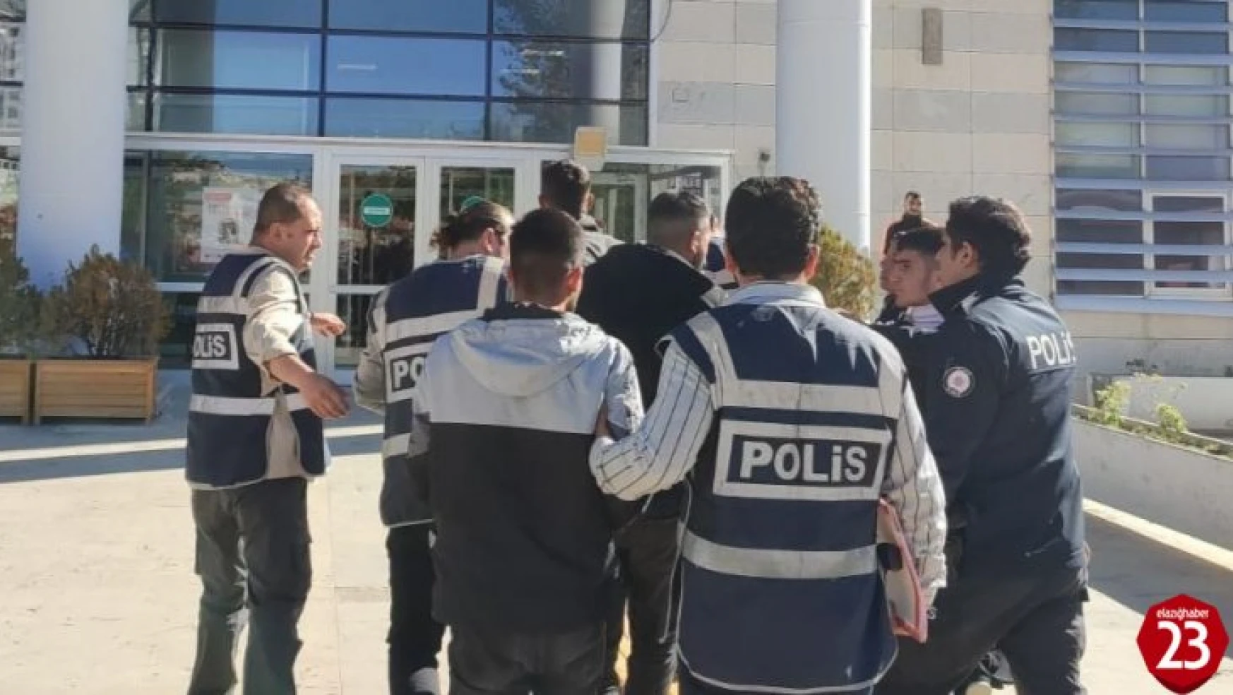 Elazığ'da 117 adet suç kaydı bulunan 3 şüpheli tutuklandı