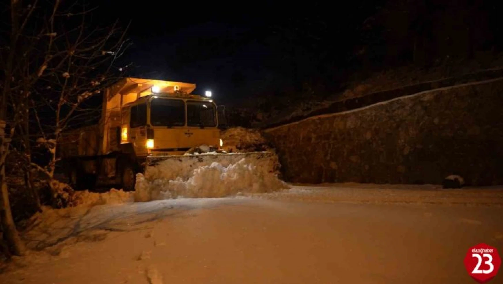 Elazığ'da 124 köy yolu ulaşıma kapandı