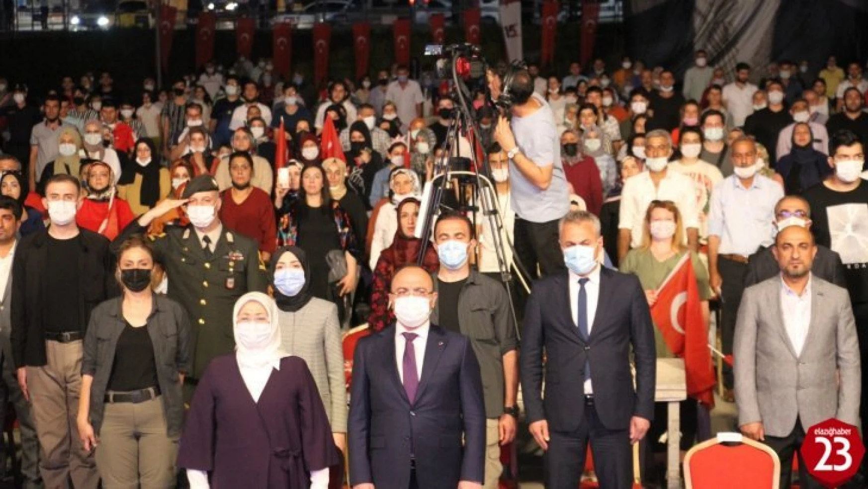 Elazığ'da 15 Temmuz Demokrasi ve Milli Birlik Günü Törenle Kutlandı