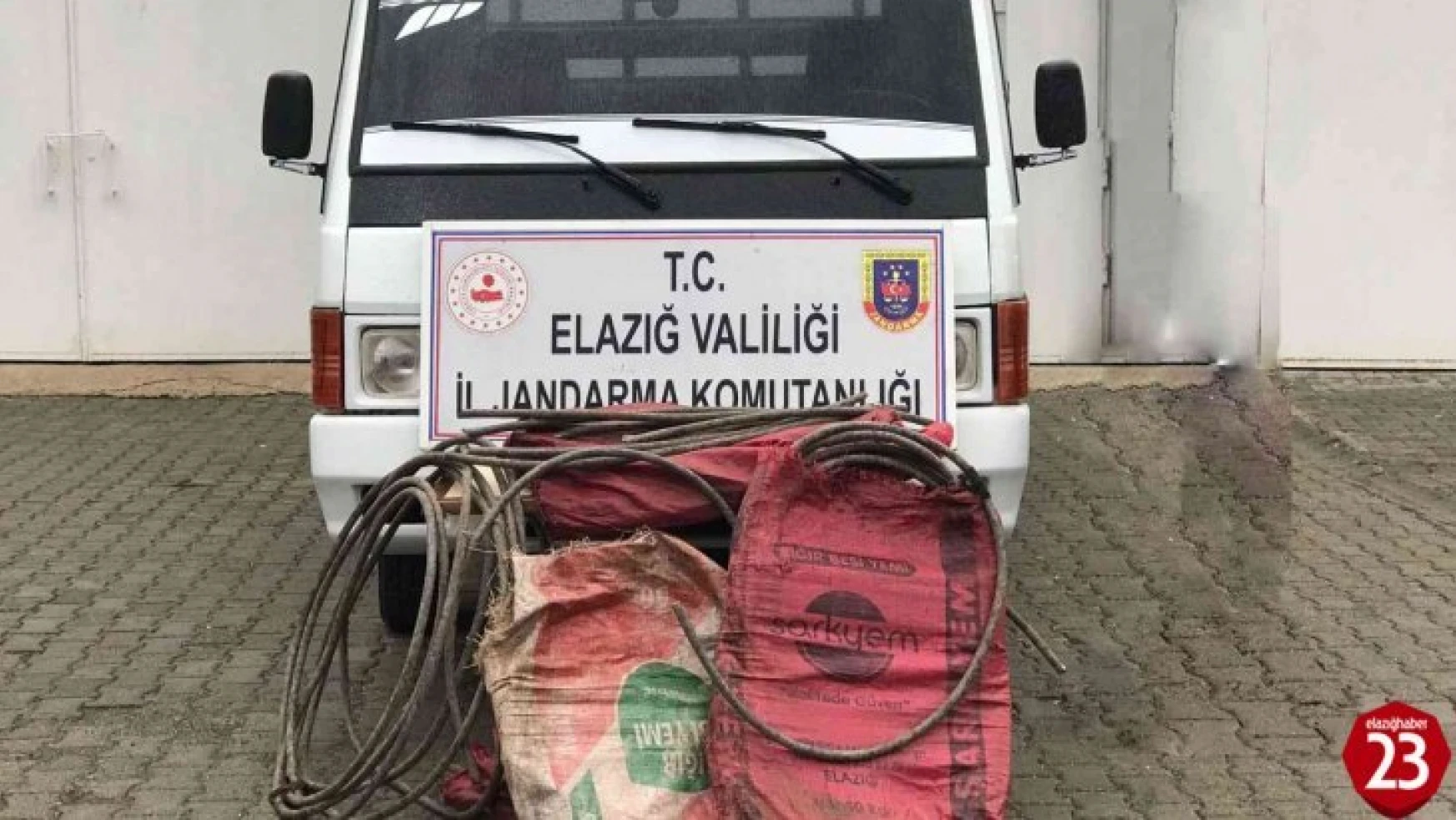 Elazığ'da 157 bin liralık malzeme çalan 3 şüpheli yakalandı