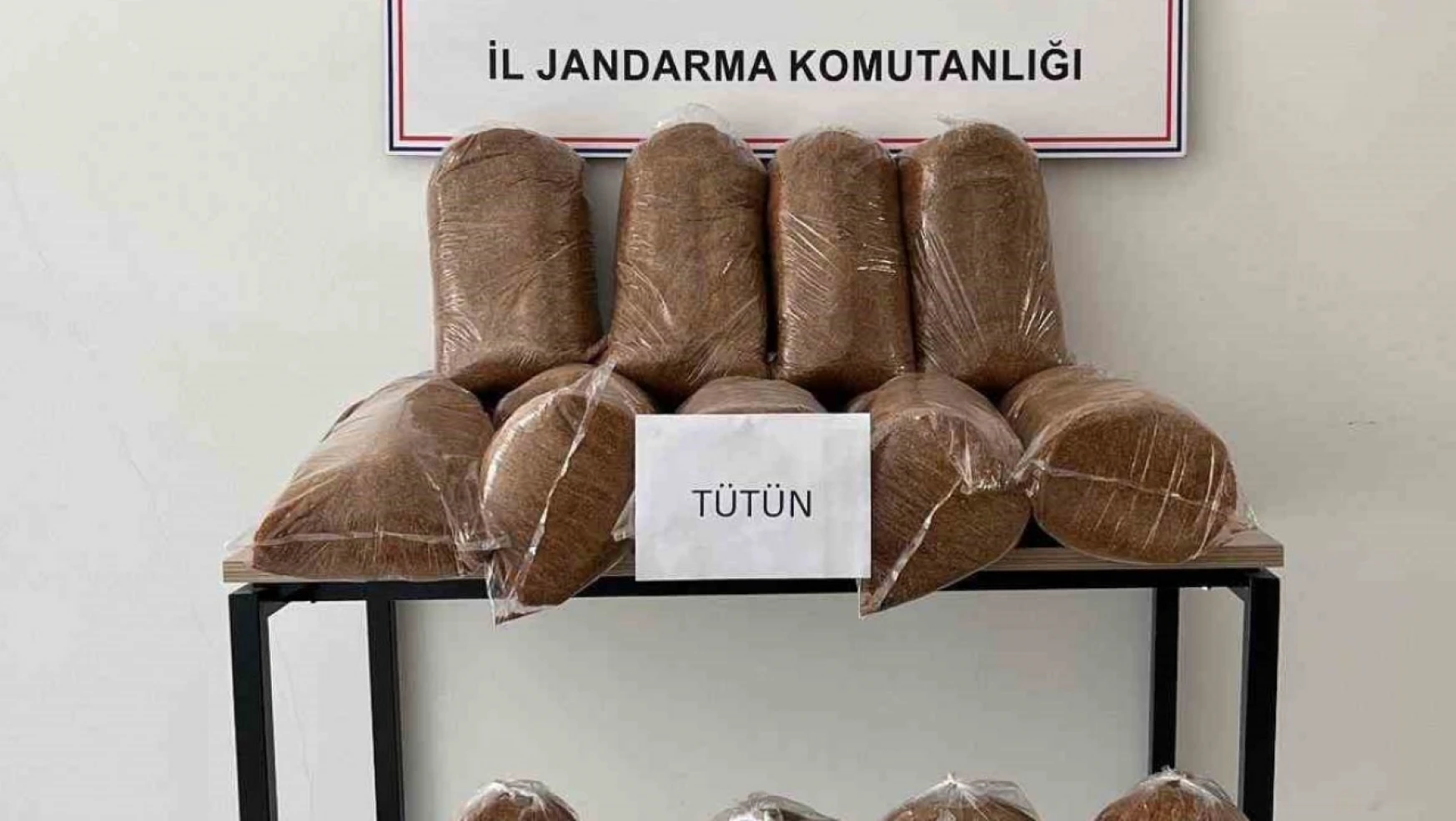 Elazığ'da 165 kilo kaçak tütün ele geçirildi