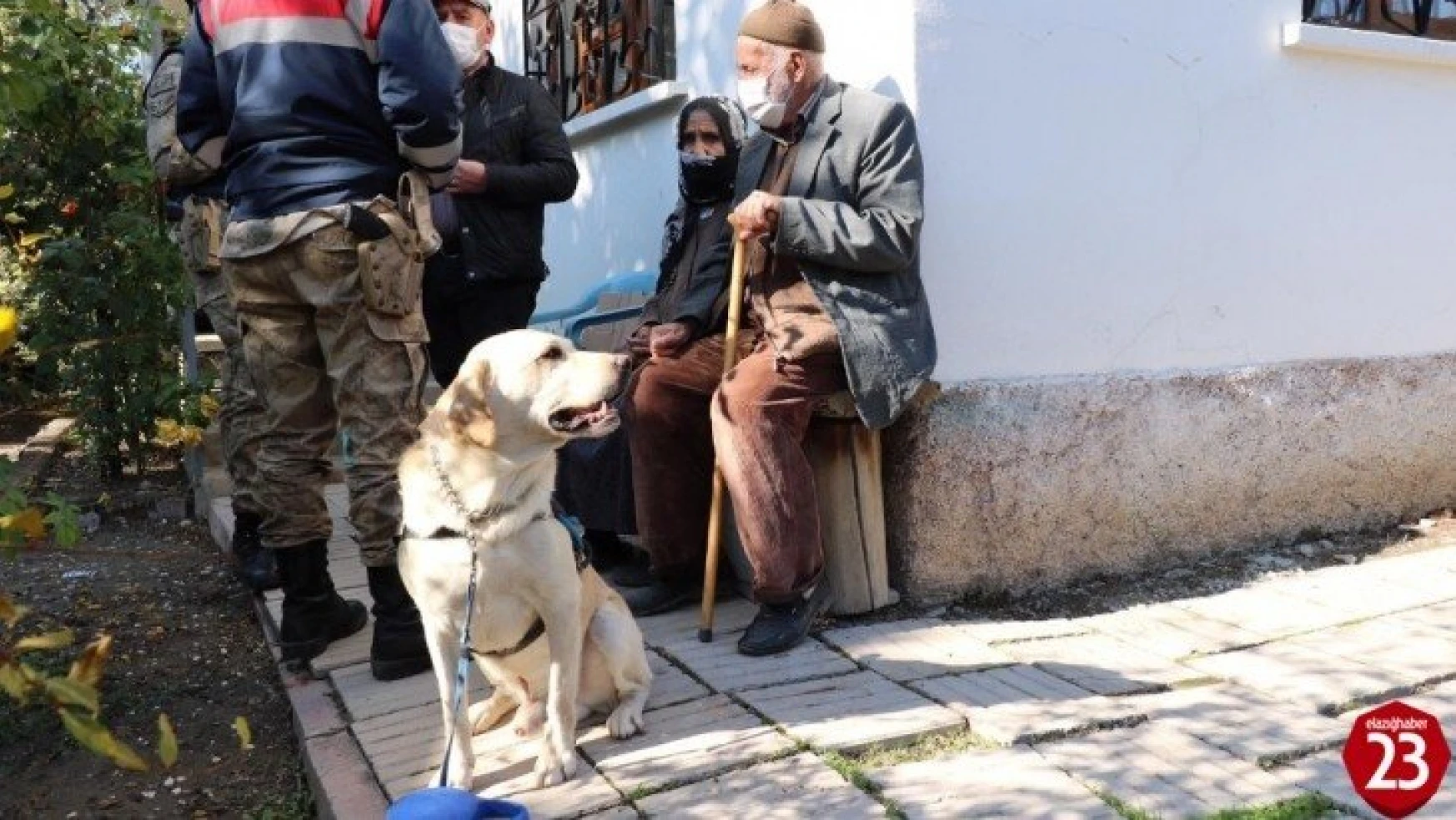 Elazığ'da 83 yaşındaki kayıp kadını iz takip köpeği 'Dost' buldu
