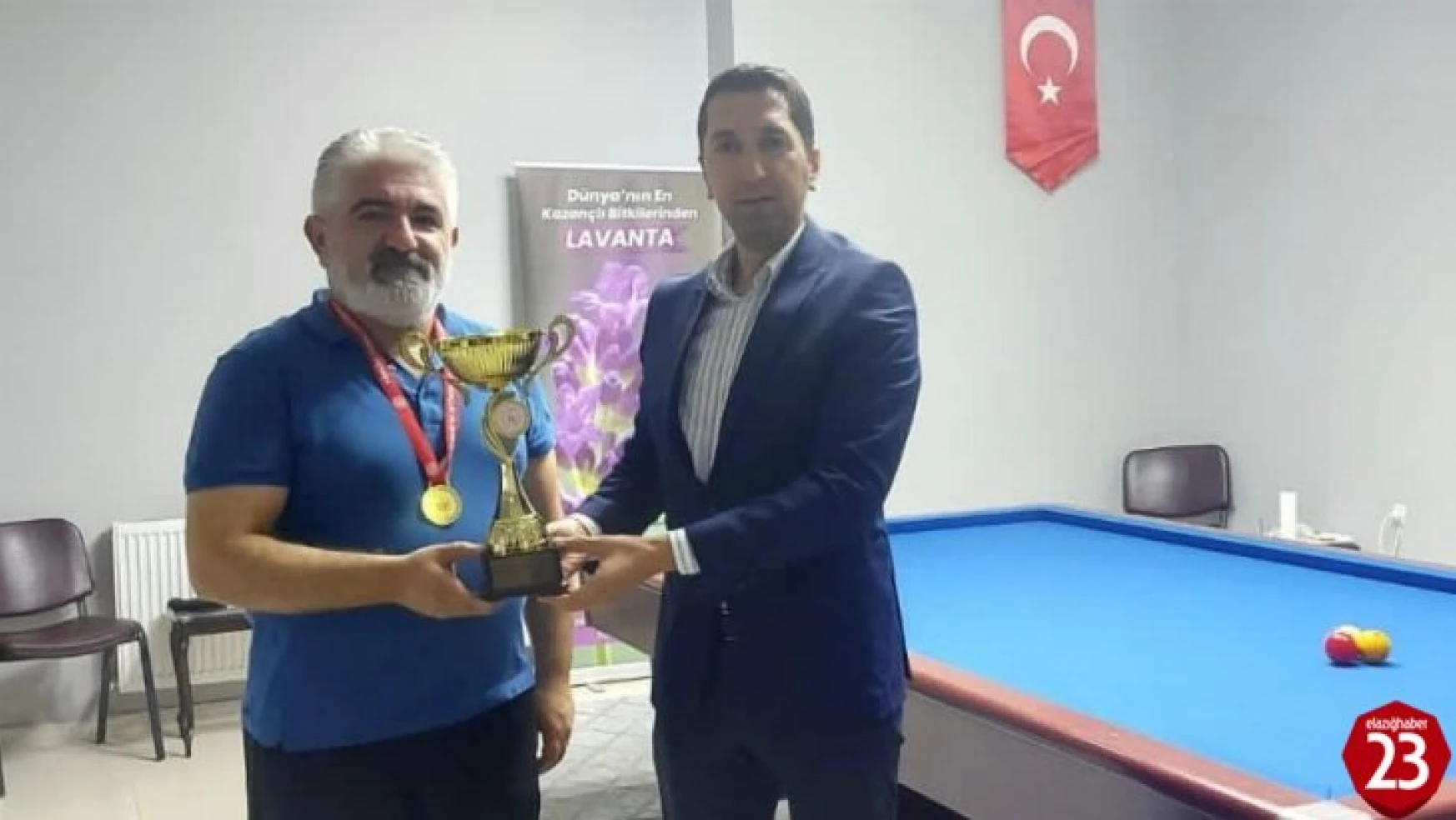 Elazığ'da Bilardo Şampiyonası sona erdi