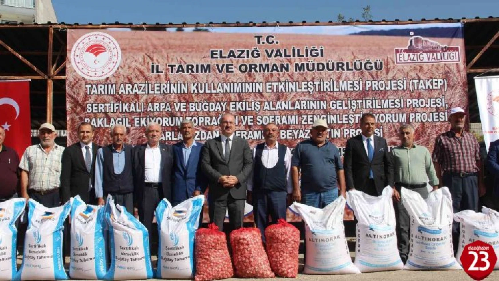 Elazığ'da Çiftçiye 6 Buçuk Milyon Liralık Hibeli Tohum Desteği
