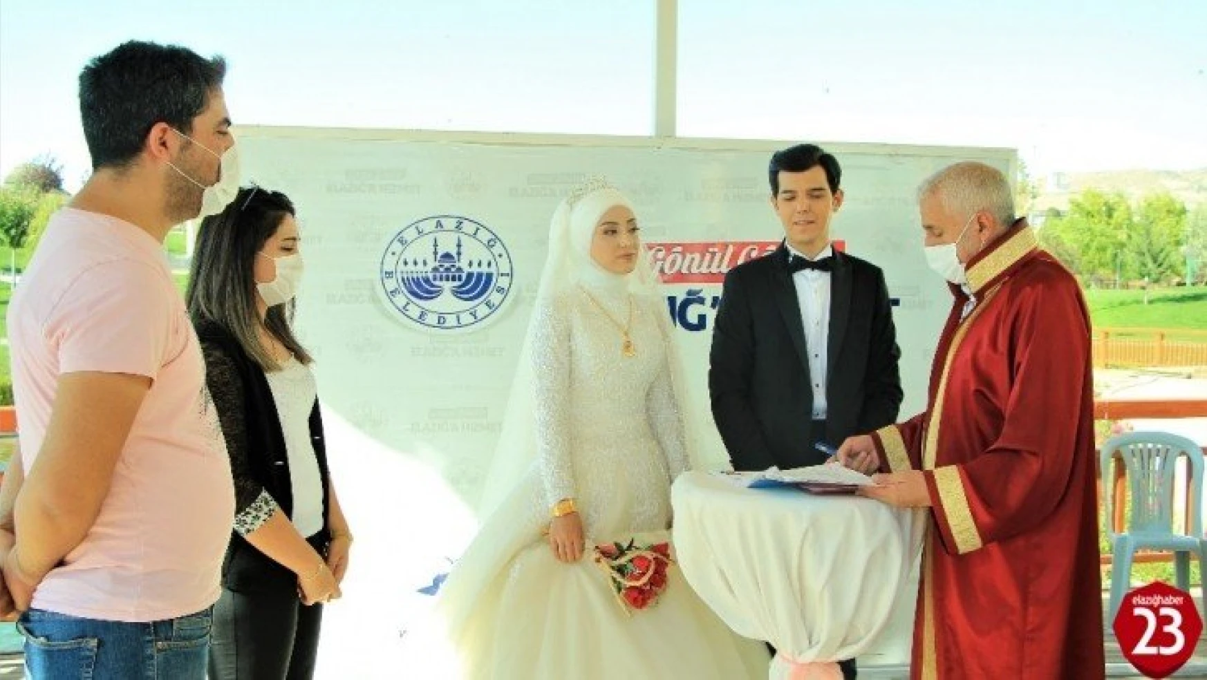 Elazığ'da Covid-19 tedbiri, nikahlar en fazla 10 kişi ile kıyılmaya başlandı