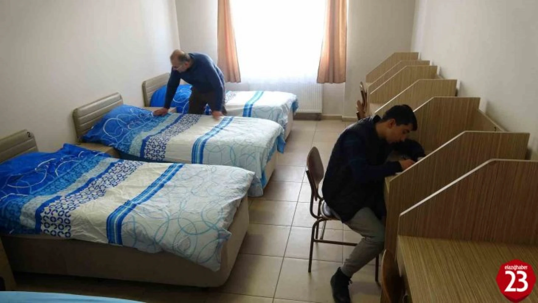 Elazığ'da depremzedeler KYK yurtlarında misafir ediliyor
