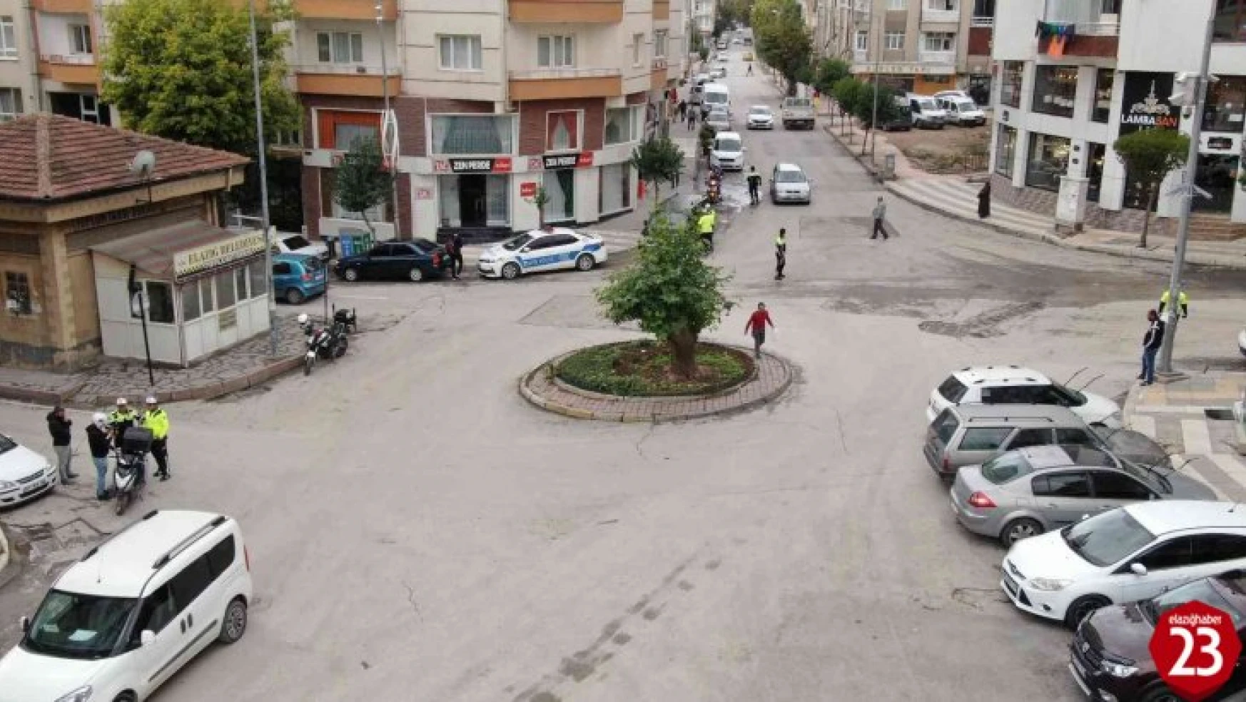 Elazığ'da dron destekli şok trafik denetimi