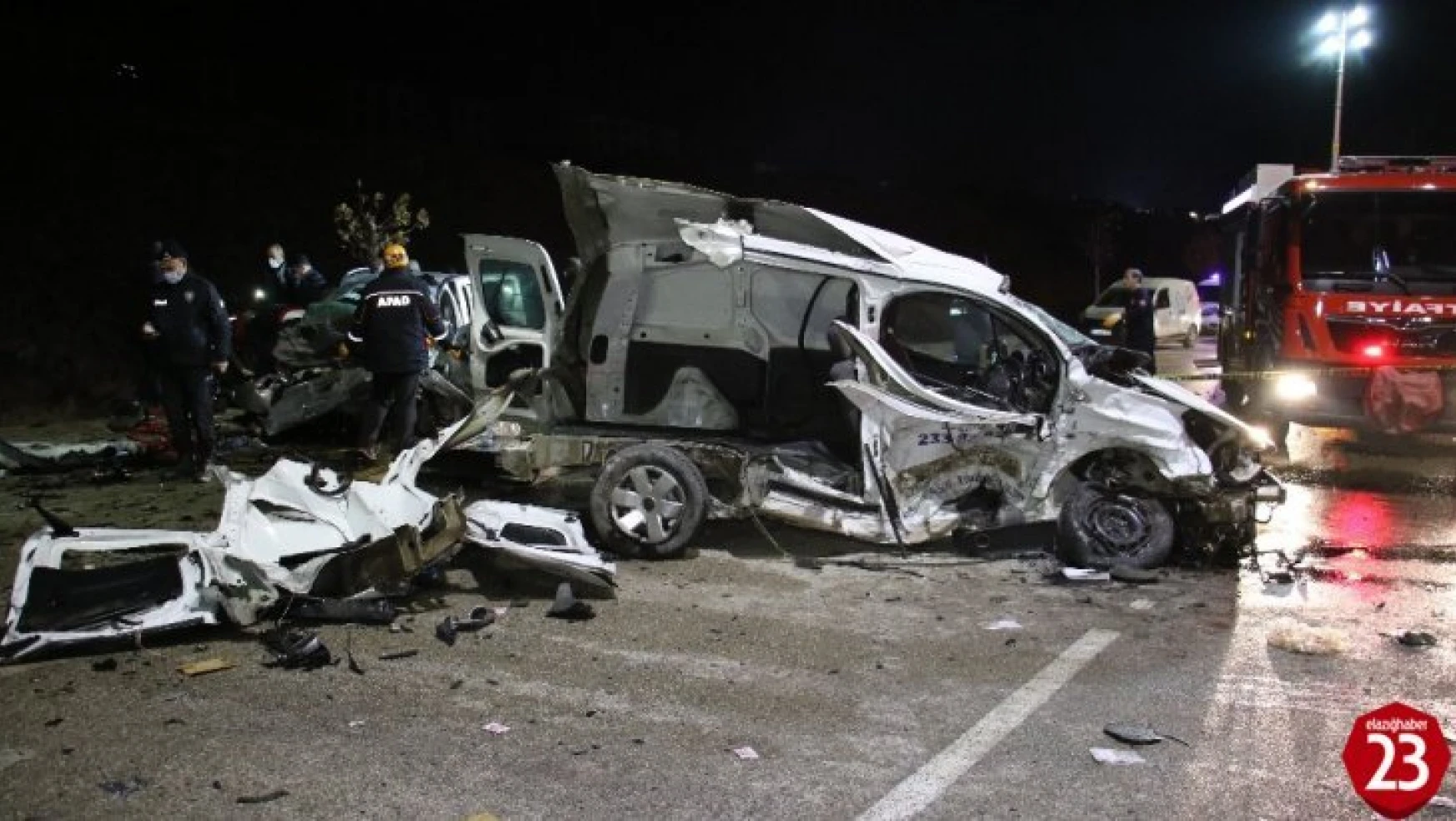 Elazığ'da feci kaza: 2 ölü, 3'ü ağır 5 yaralı