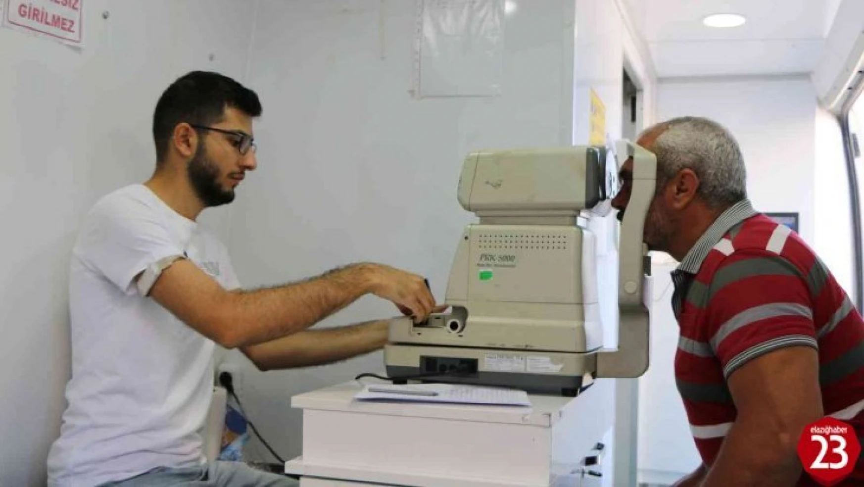 Elazığ'da görev yapan personele sağlık taraması