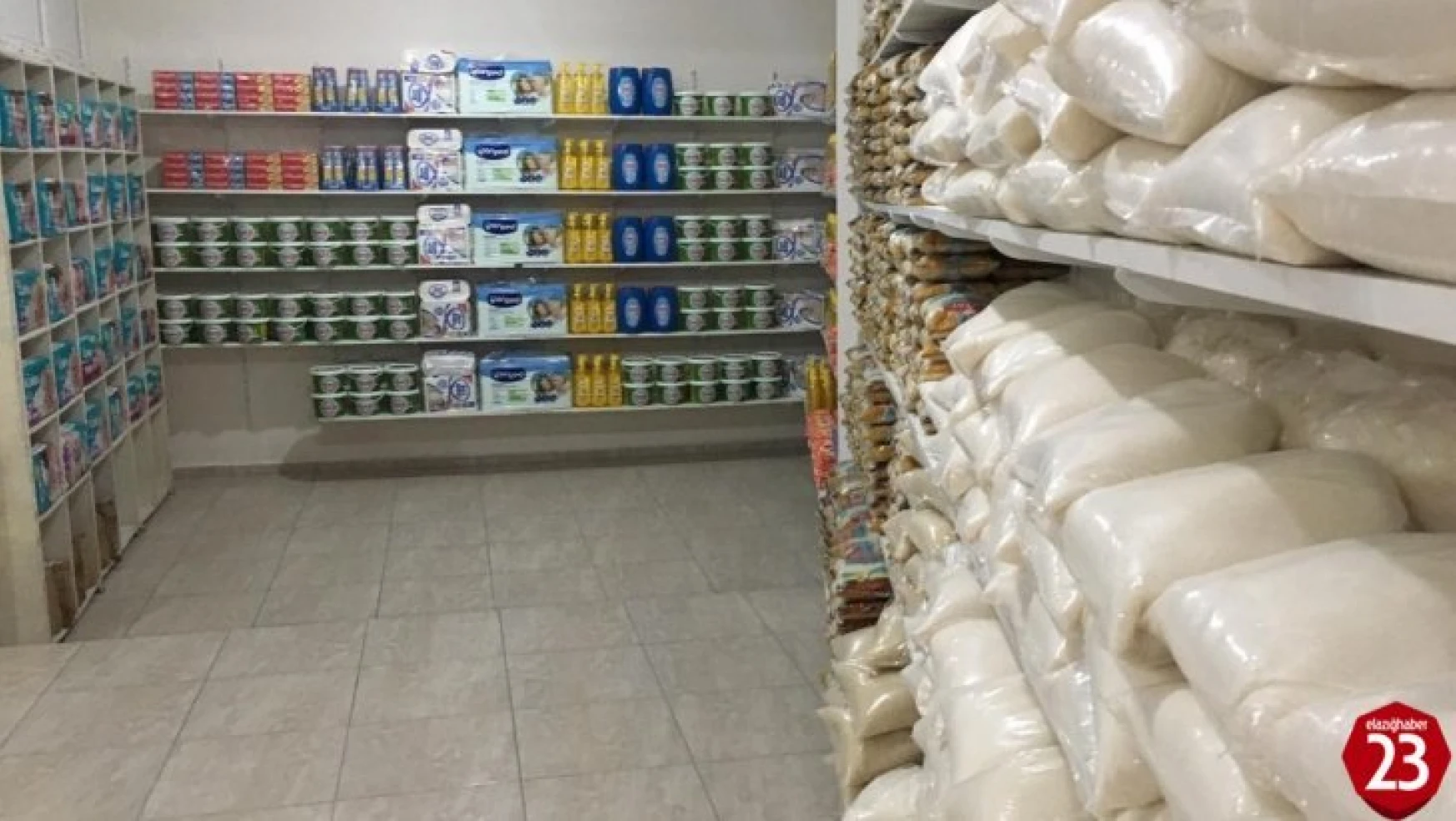Elazığ'da İhtiyaç Sahiplerine Özel Hayır Marketi