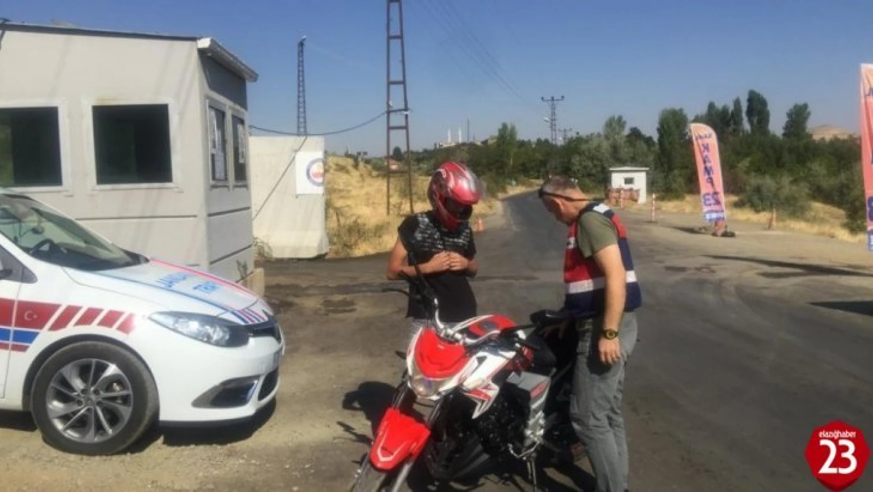 Elazığ'da Jandarmadan Motosiklet Denetimi