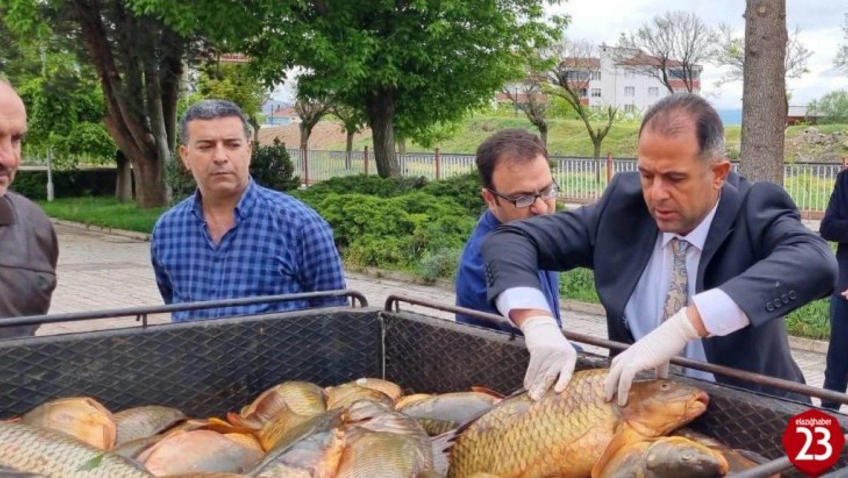Elazığ'da kaçak avlanan 500 kilogram balık yakalandı