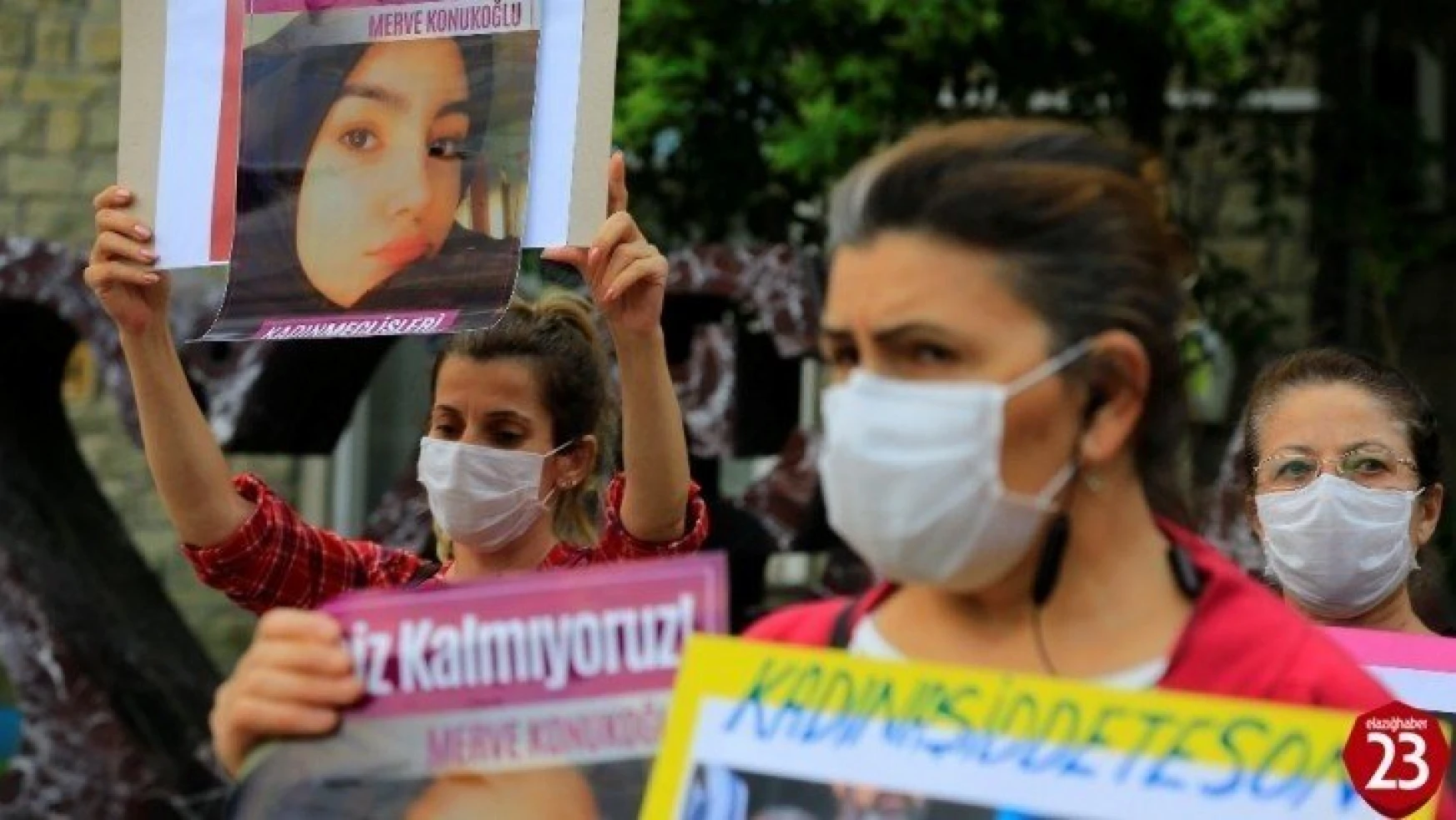 Elazığ'da kadınlardan Merve cinayetine tepki