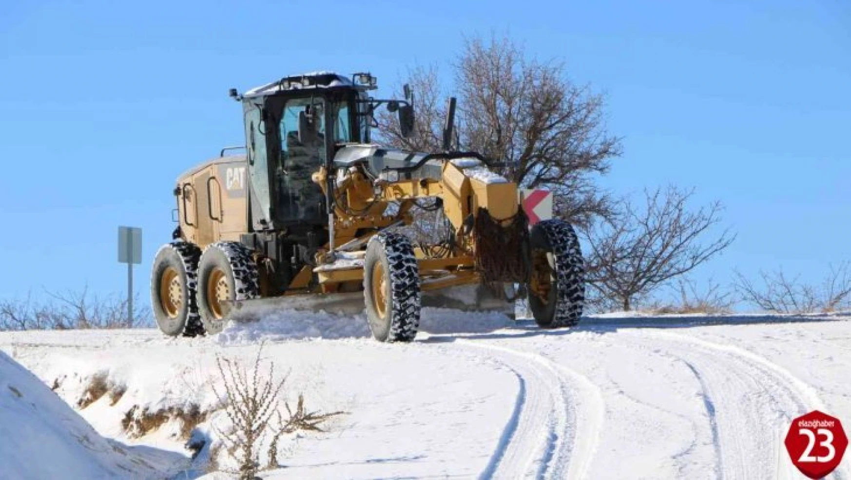Elazığ'da kar nedeniyle 531 köy yolu ulaşıma kapalı