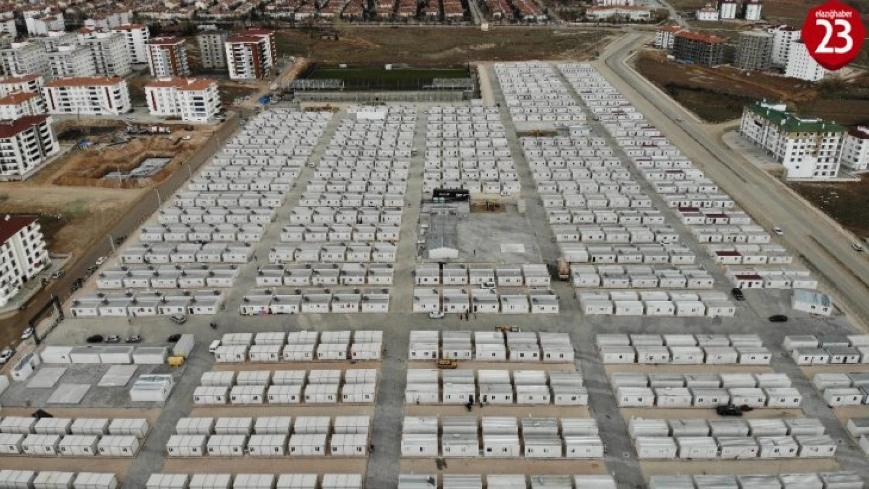 Elazığ'da konteyner kentlerde 3 bin 500 kişi yaşamaya başladı