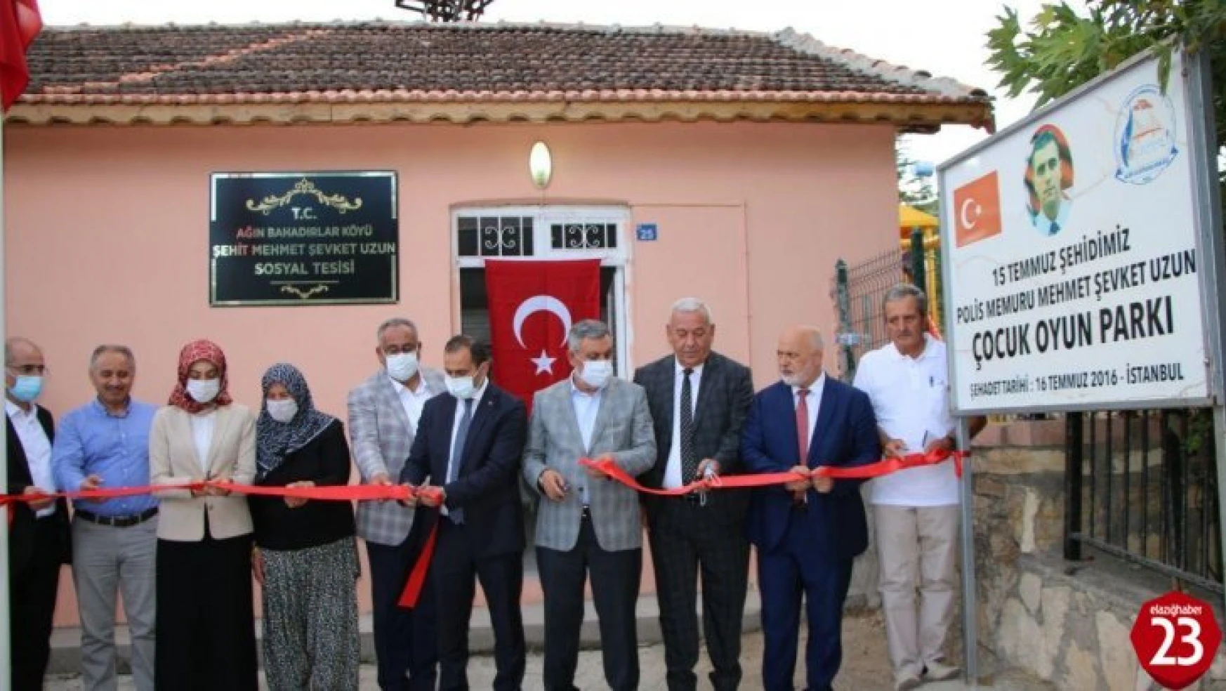 Ağın'da Şehit Mehmet Uzun Sosyal Tesisi ve Parkının Açılışı Yapıldı