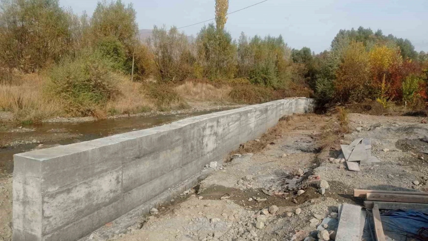 Elazığ'da sulama tesisi çalışmaları sürüyor
