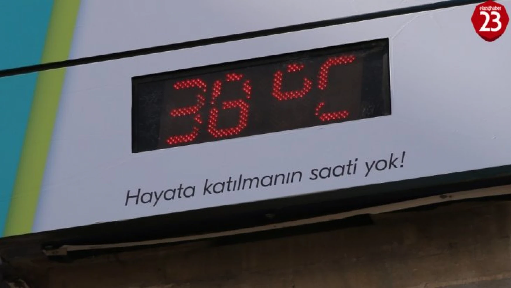 Elazığ'da termometreler 38 dereceyi gösterdi