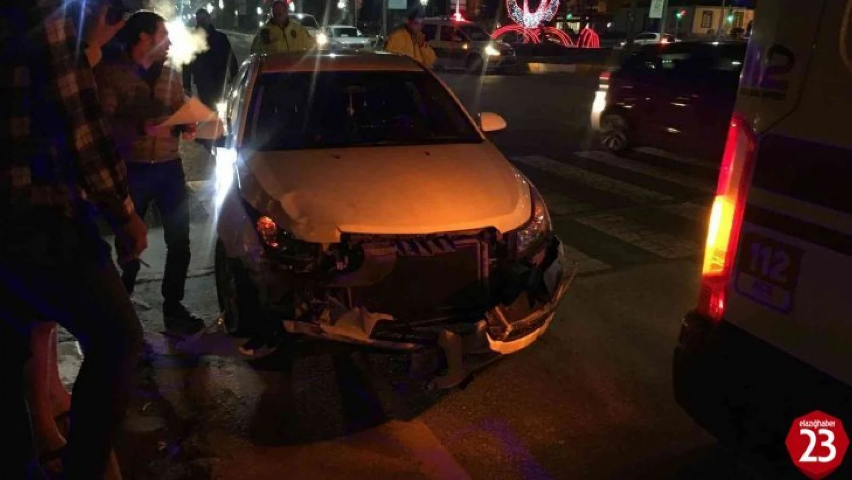 Elazığ'da trafik kazası : 1 yaralı