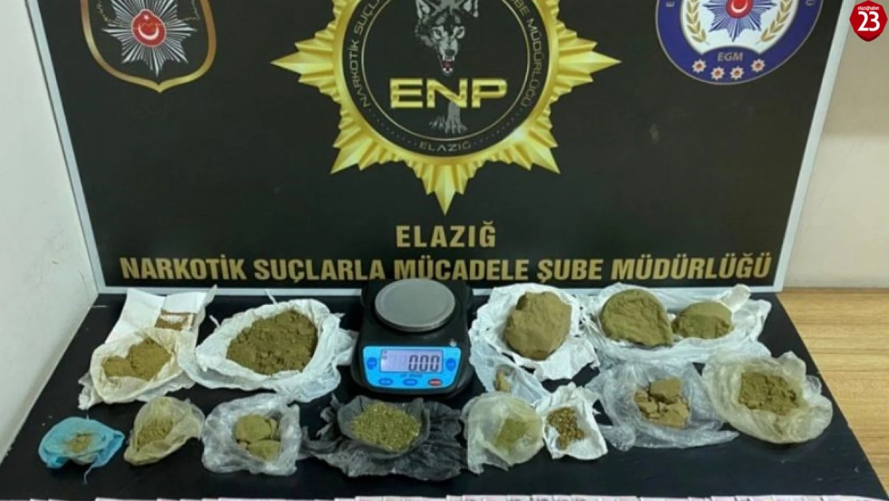 Elazığ'da uyuşturucu operasyonu: 3 şüpheli yakalandı