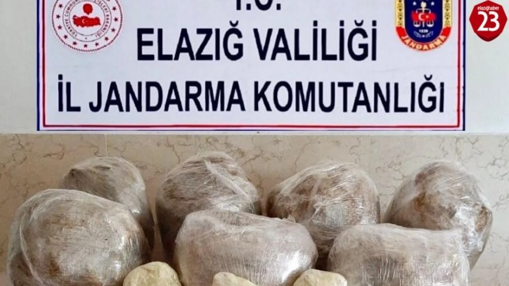 Elazığ'da uyuşturucu operasyonu: 62 kilo toz esrar ele geçirildi