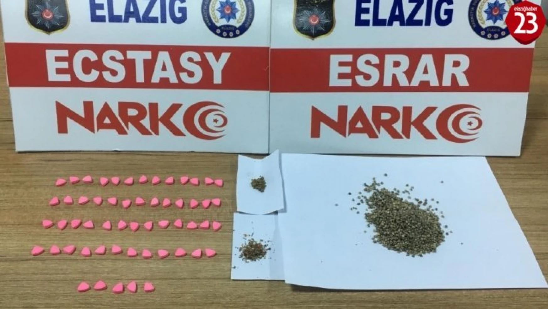 Elazığ'da uyuşturucu taciri suç üstü yakalanıp, tutuklandı