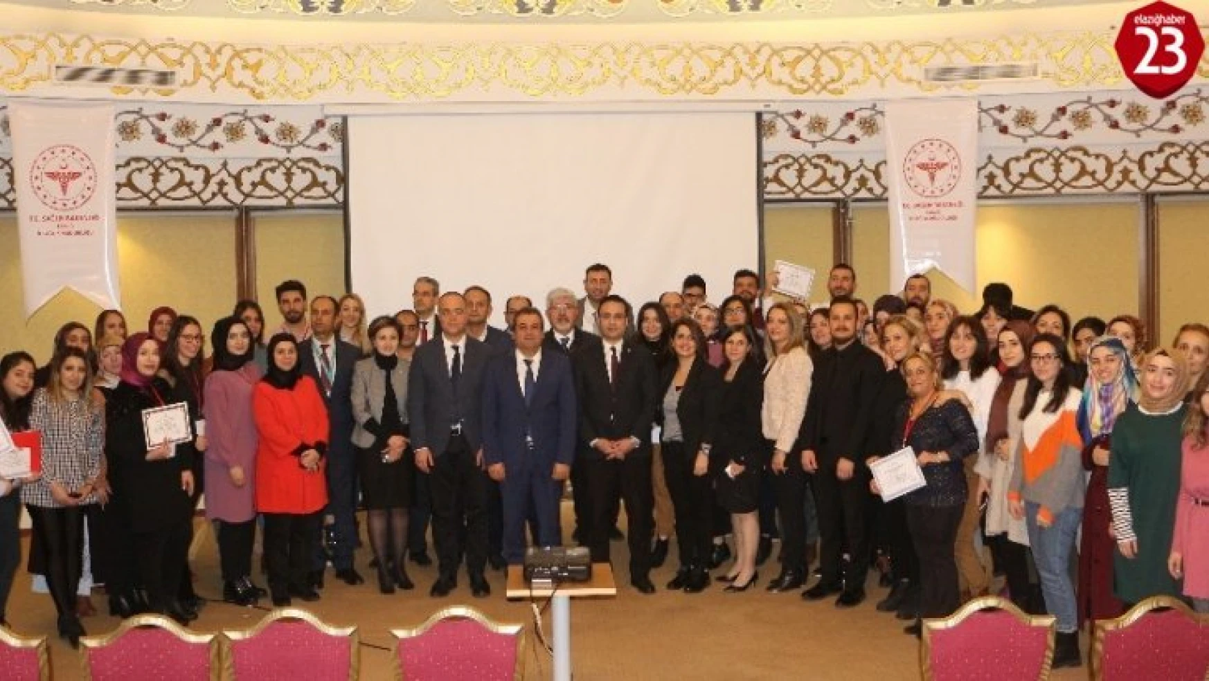 Elazığ'da Yenidoğan Canlandırma Eğitimine katılanlara sertifika verildi