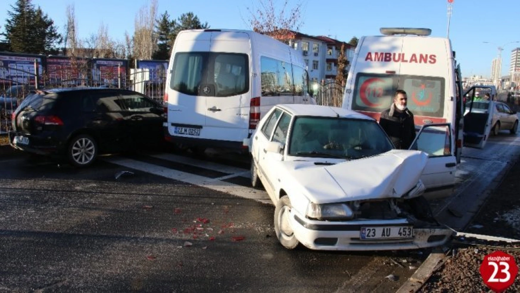 Elazığ'da zincirleme kaza, kazaları beraberinde getirdi, 18 araç  karıştı