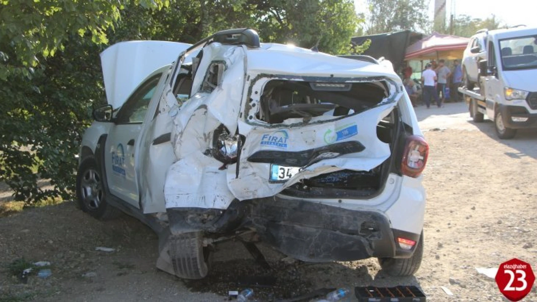 Elazığ Malatya Yolunda Zincirleme Trafik Kazası 8 Yaralı