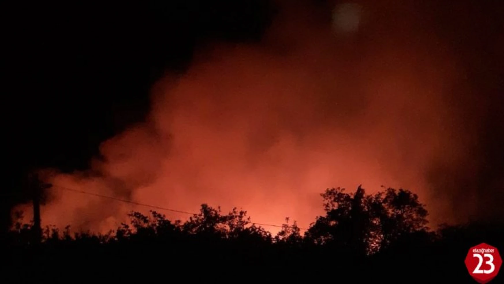 Elazığ'daki Orman Yangınına Yönelik Müdahale Sürüyor