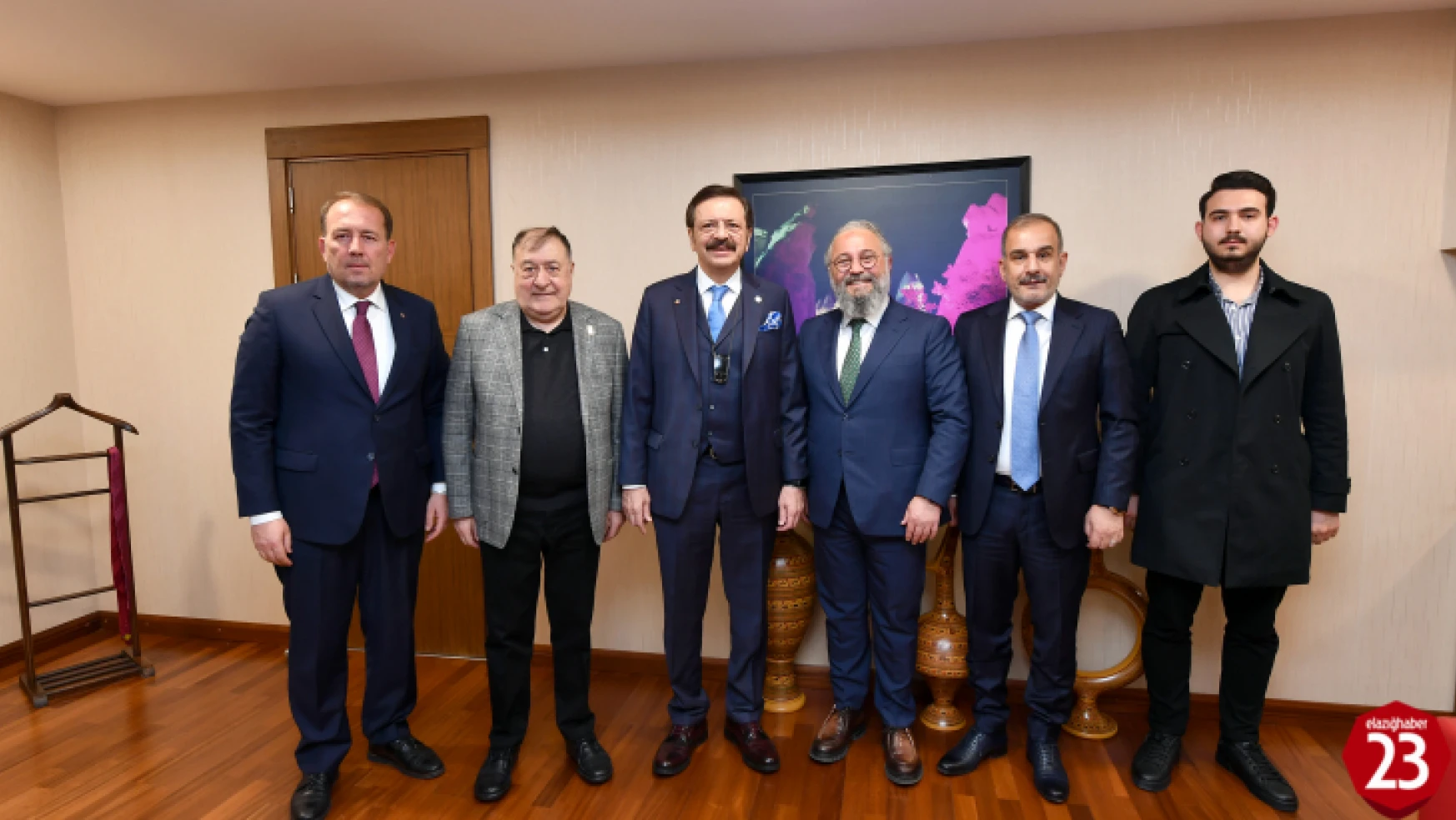 Elazığ TSO Başkanı İdris Alan, TOBB Başkanı Rifat Hisarcıklıoğlu'nu Ziyaret Etti.