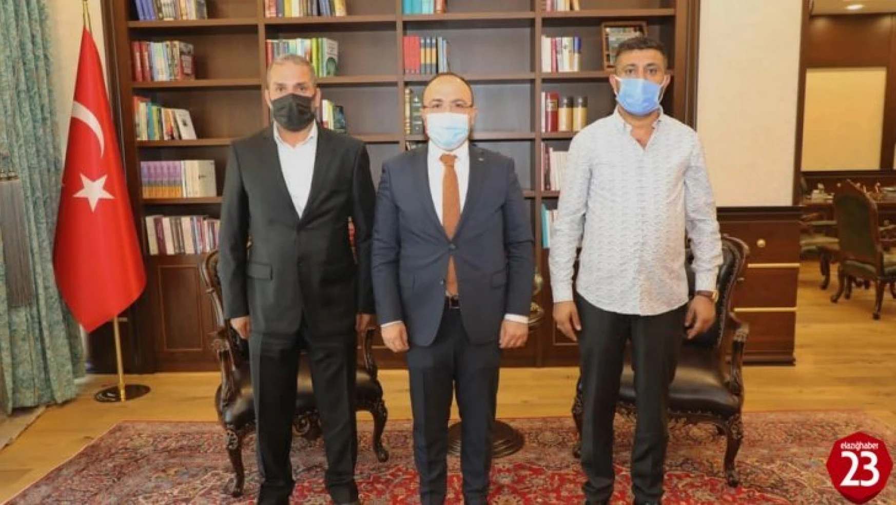 Elazığspor Başkanı Serkan Çayır'dan Vali Yırık'a Ziyaret