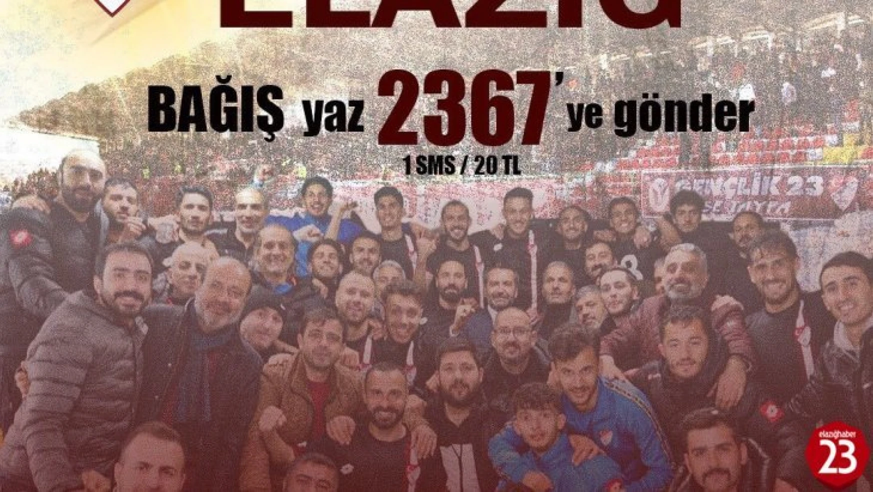 Elazığspor'un SMS kampanyasına destek çığ gibi büyüyor