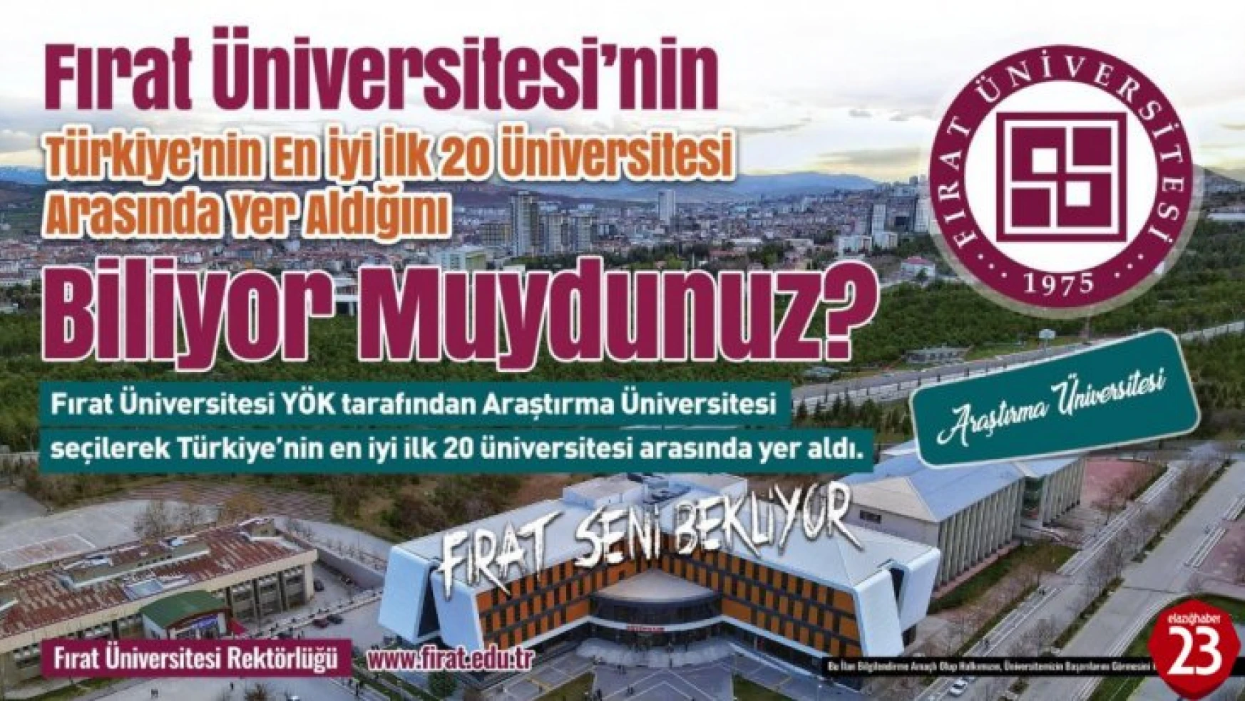 Fırat Üniversitesi Türkiye Gündeminde