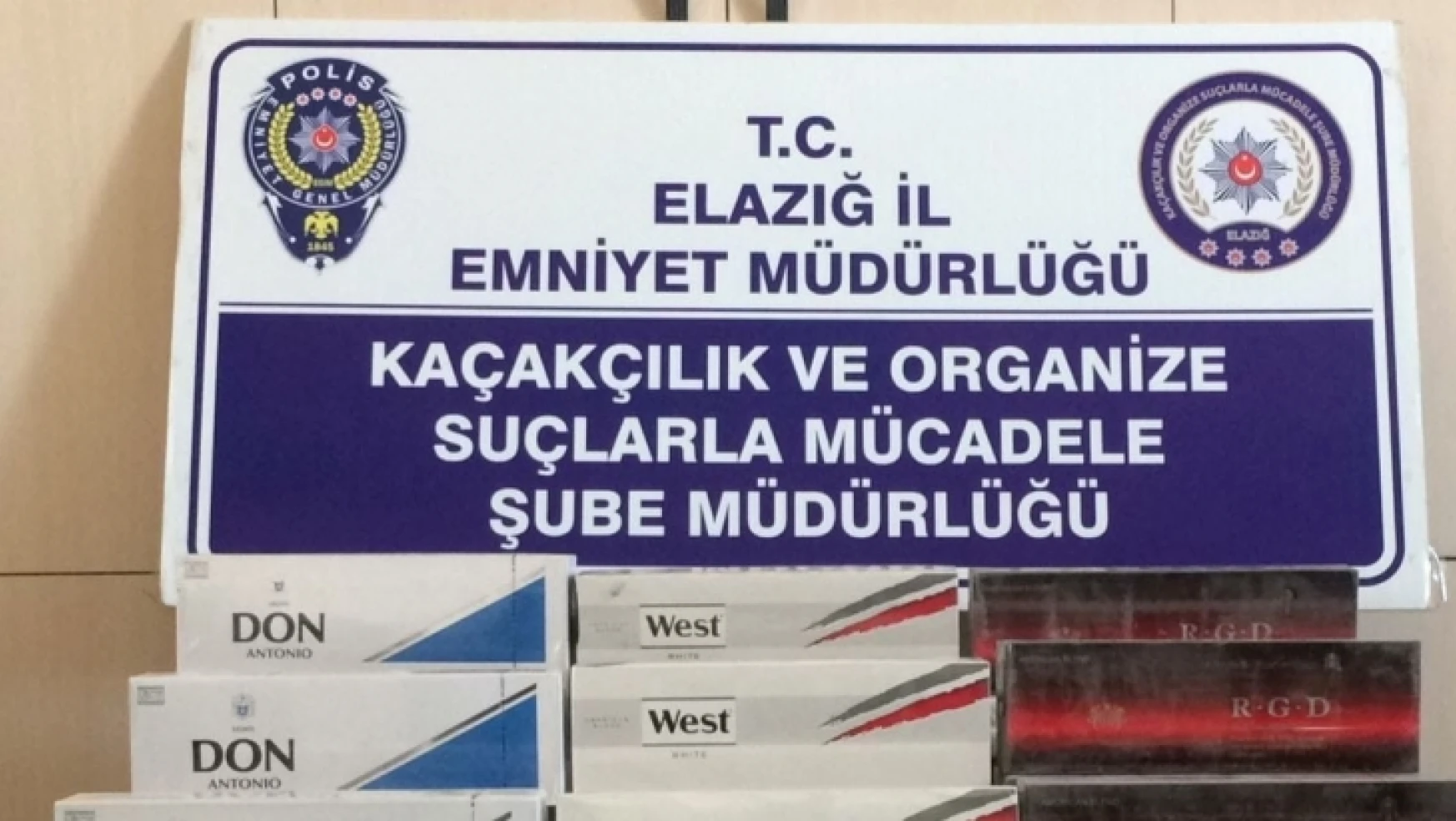 Elazığ'da Bir İş Yerinde 78 Karton Kaçak Sigara Ele Geçirildi