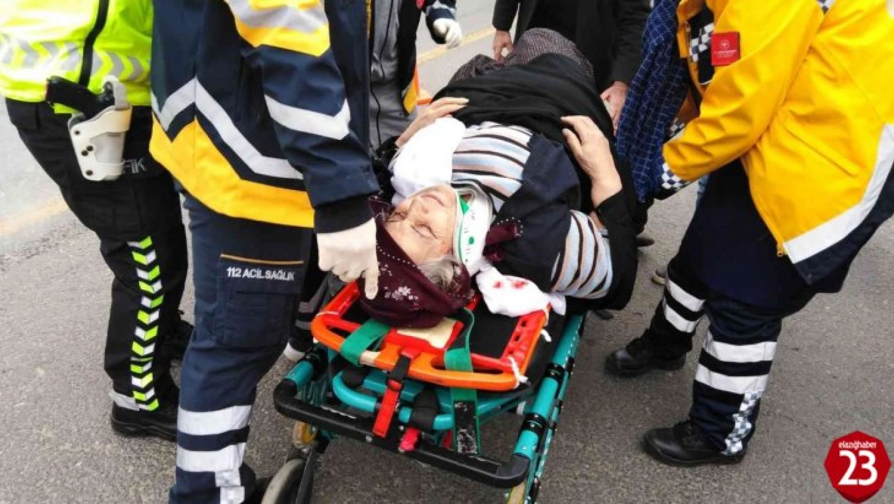 Malatya Caddesinde, Kamyonun Çarptığı Kadın Yaralandı