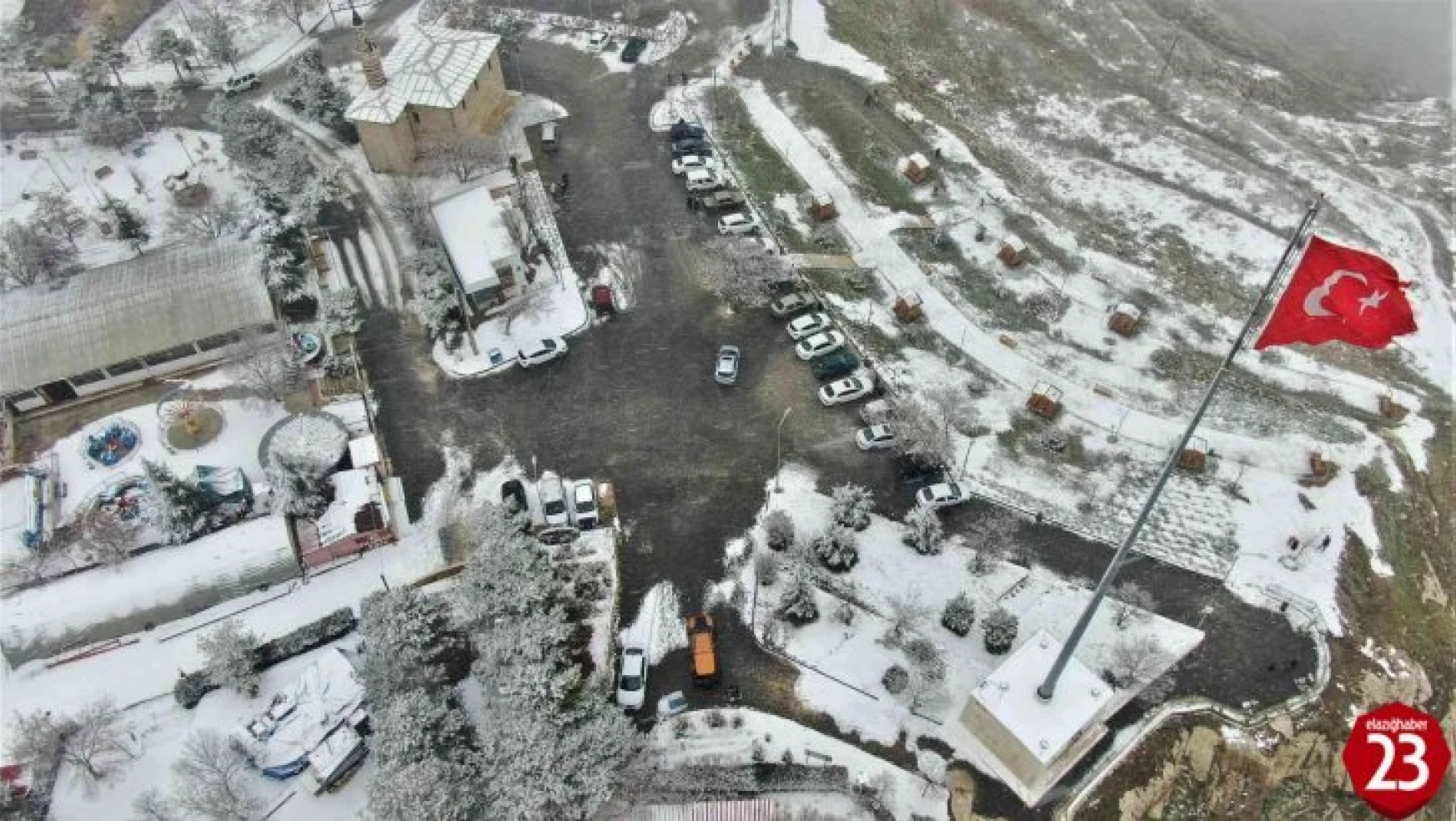 Kar Yağışı Sonrası Harput'tan Kartpostallık Görüntülüler