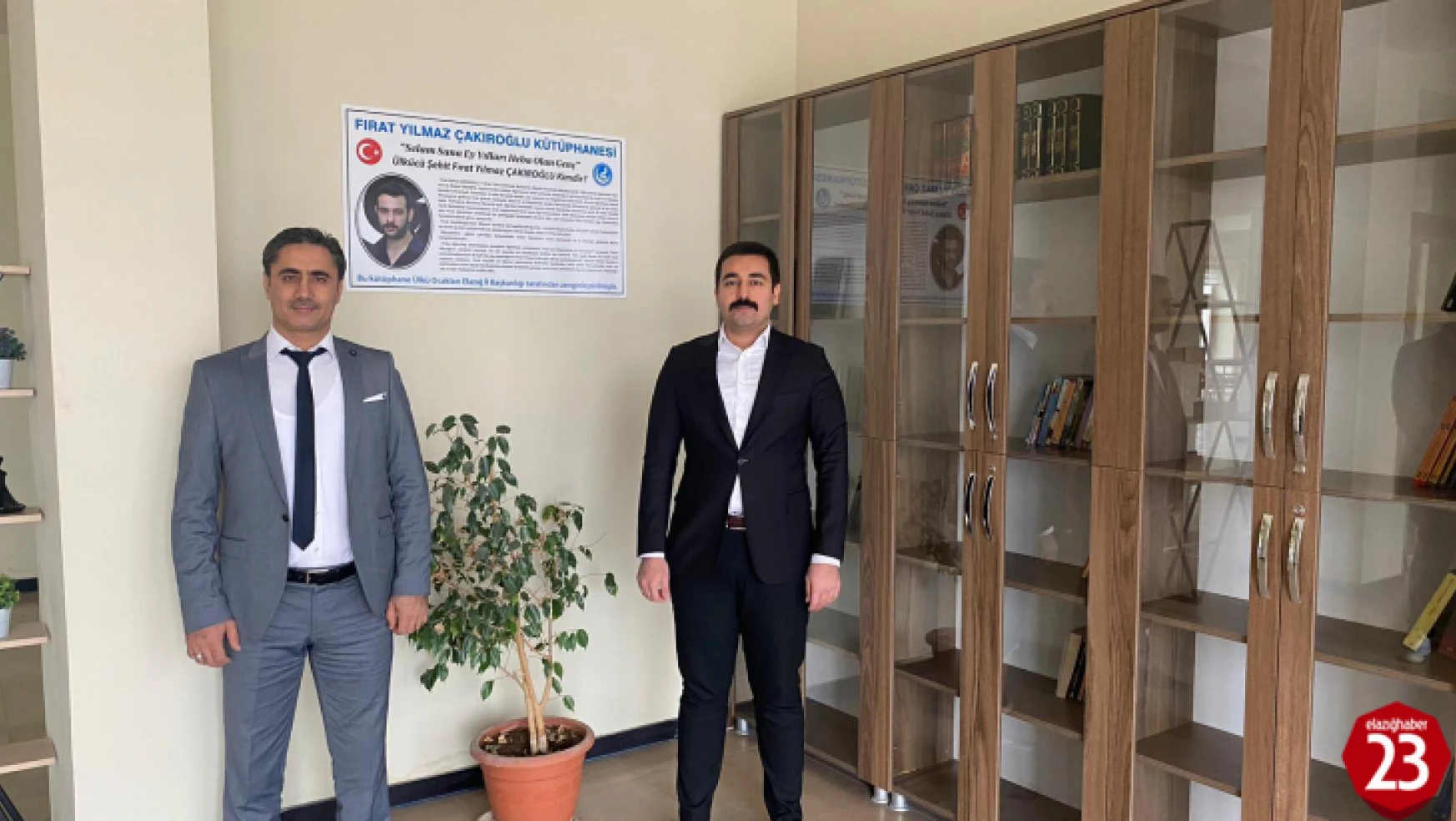 Zeycan Yıldırım Mesleki ve Teknik Anadolu Lisesinde Fırat Yılmaz Çakıroğlu Kütüphanesi Kuruldu
